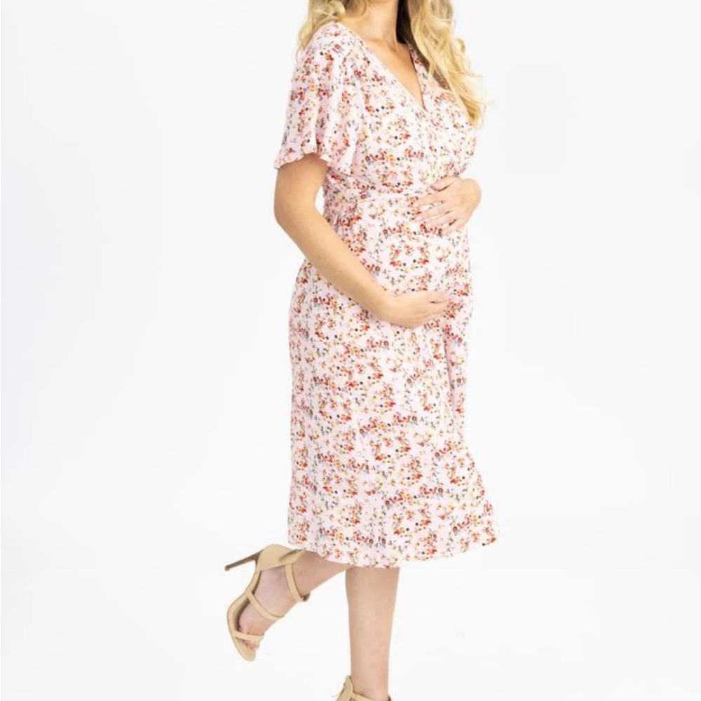 Angel maternity wrap dress